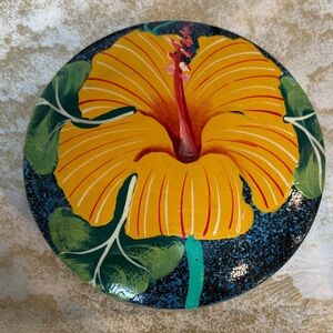 Hand-Painted Floral Wood Decorative Box